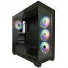 LC-Power korpus MidiTower 715B must USB3.2/Audio ilma toiteplokita SEAMLESS_X (LC-715B-ON)