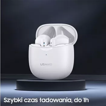 USAMS Słuchawki Bluetooth 5.0 TWS IAseries bezprzewodowe czarny/black BHUIA01 (US-IA04)
