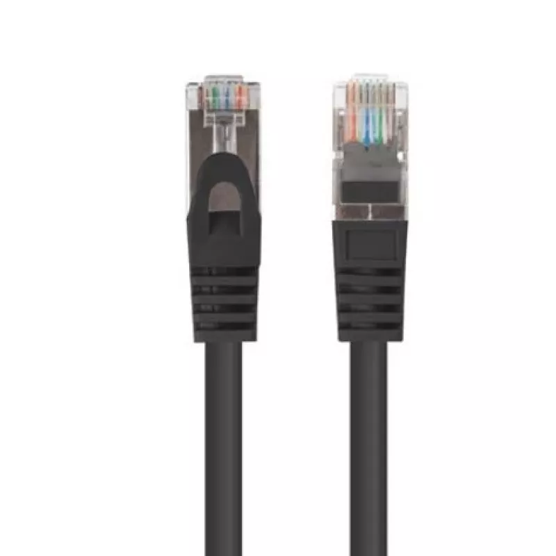 Lanberg kaabel Patch Cat.6 Ftp 0,5 M Must Fluke Testitud 10 Tk Pakk (F/UTP, CAT6, 0,50m), Võrgukaabel