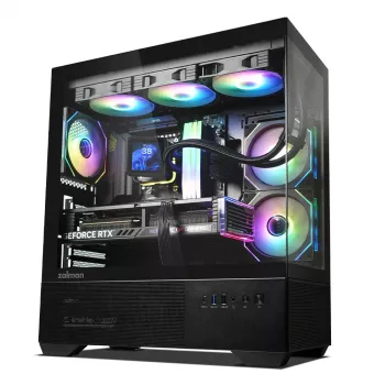 Arvutikorpus CHRONIX V2 Mid Tower ARGB ventilaator x3 must