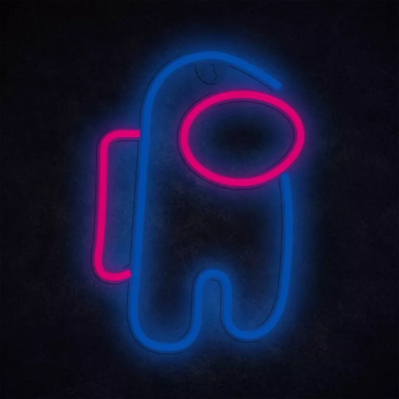 Dekoratiivne neoon-stiilis LED-valgusti MANTA SNL27BLT Style Neon Lights ASTRONAUT, pistikühendusega laua-/seinale kinnitatav LED-aktsent