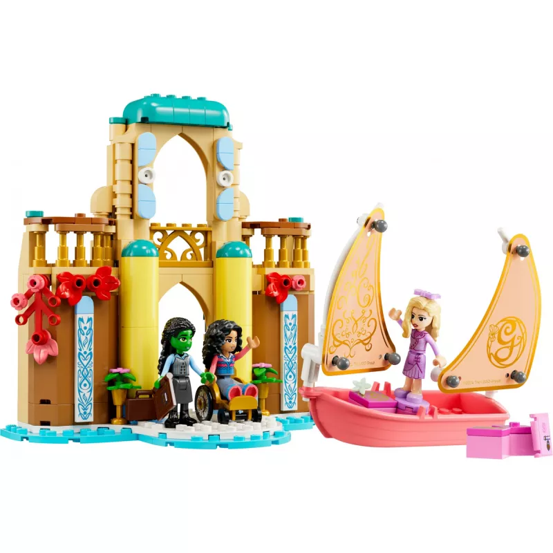 Konstruktsioonimänguasi LEGO komplekt 75681 koos Wickedi, Glinda, Elphaba, Nessarose ja Shizi Ülikooli minifiguuridega