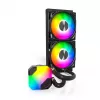 Integreeritud vedelikprotsessorijahuti Montech Hyper Flow ARGB 240 mm, must