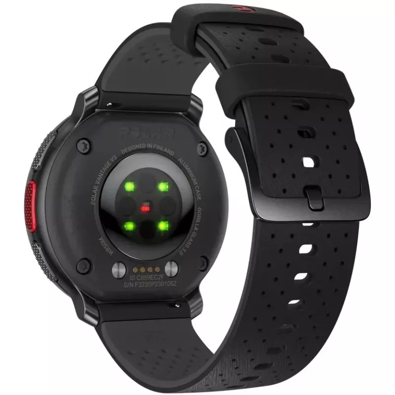 Polar Vantage V3 - Alumiinium - Spordikell koos rihmaga - Silikoon - Ekraan 3,5 cm (1,39 tolli) - 32 GB - Bluetooth - 57 g - Öömust (900108890)