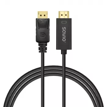 Kaabel DisplayPort HDMI 1,5 m, CL-183 Savio SAVKABELCL-183