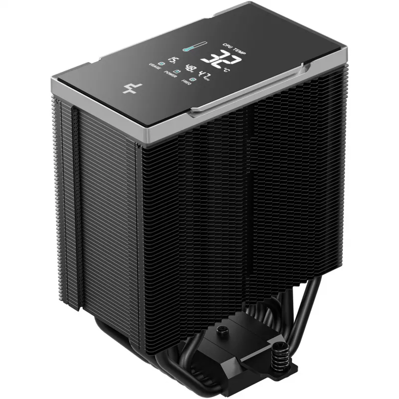 Õhkjahuti DeepCool AK700 Digital NYX, 120 mm ventilaator, maksimaalne õhurõhk 5,13 mmH2O, 98×126×157 mm, must