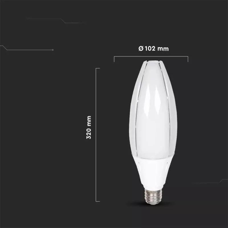 LED-pirn V-TAC VT-260 SAMSUNG CHIP 60W E40 4000K 6500lm (SKU 21187) Valge
