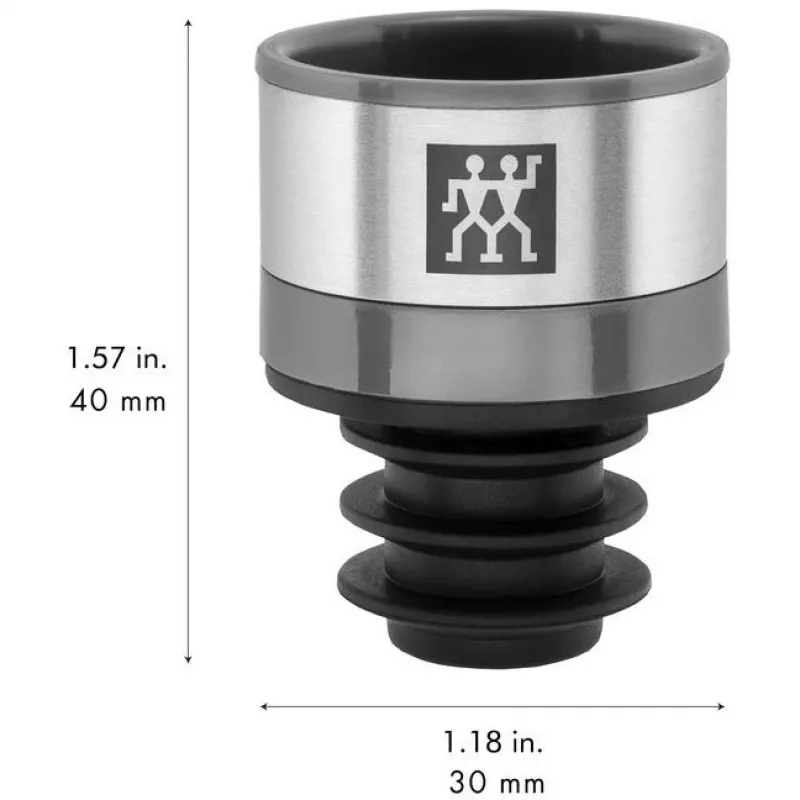 Veini säilituspump ZWILLING Fresh & Save 36802-000-0 — hall, plastik, 40 mm kõrgus, 3 cm läbimõõt