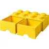 LEGO Sahtliklots 8 — kollane (mudel 40061732) hoiustamissahtel klotsidele ja väikestele osadele