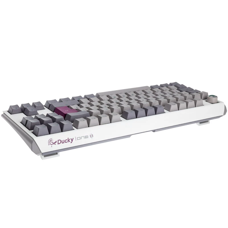Ducky One 3 TKL klaviatuur mängimiseks USB hõbedane