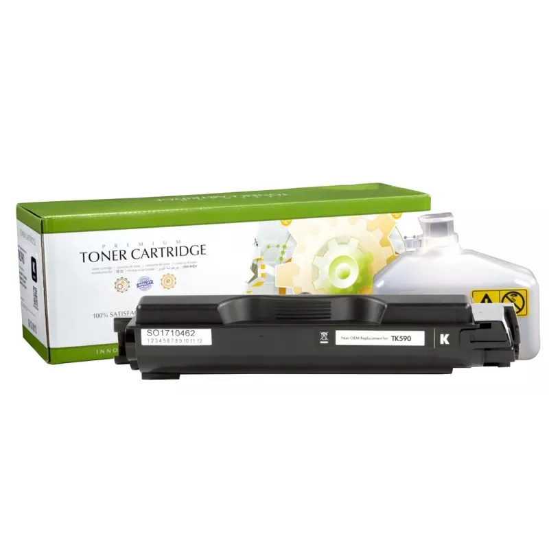 STATIC Tonerkassett, sobib Kyocera TK-590K, must, 7000 lehte