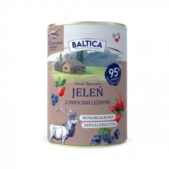 BALTICA regionaalsed maitsed Hirv metsamarjadega - märg koeratoit - 400g