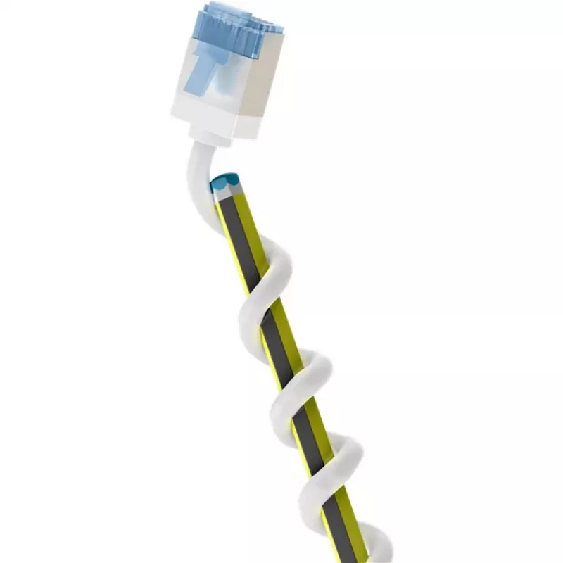 Goobay Ultra-Flexible CAT 6A patch-kaabel õhuke U/UTP Valge - extra-lühike pistik (74285)