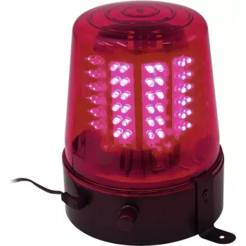 LED-politseituli EUROLITE 108 punast LED-i — hoiatuslamp erakorralistele sõidukitele, 108 punast LED-i