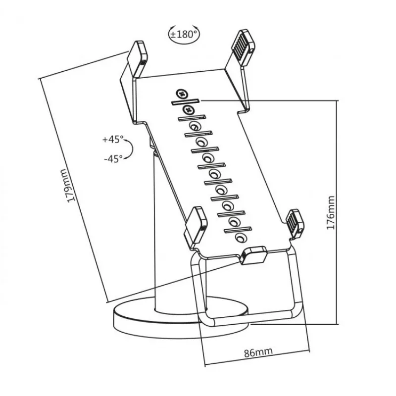 Sbox POS SWIWEL krediitkaardihoidik PTM-03