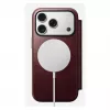 Mobiiltelefoni ümbris Nomad Modern Leather Folio Apple iPhone 17 Pro jaoks, 6,3 tolli (16 cm), nahk, burgundia