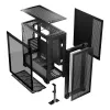 PC Case MODECOM VOLCANO EXPANSE T Midi Tower, karastatud klaas, USB-C, toetab micro ATX, GPU kuni 430 mm, CPU jahuti kuni 180 mm, 3x3,5 tolli pesa, 2x2,5 tolli, must