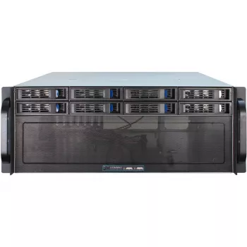 Serveri korpus Inter-Tech 4U-4408 hammas, must/hõbedane