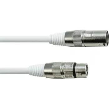 DMX-kaabel EUROLITE XLR 3 kontaktiga 10 m valge