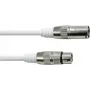 DMX-kaabel EUROLITE XLR 3 kontaktiga 10 m valge
