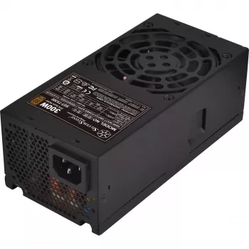 SilverStone TFX seeria SST-TX300 - toiteplokk (sisemine) - TFX12V / ATX12V 2,4 - 80 PLUS Bronze - AC 100-240 V - 300 Watt - aktiivne PFC - must (SST-TX300)