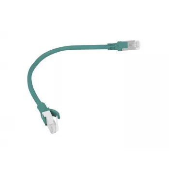 Patch-juhe CAT.6 UTP LANBERG PCU6-20CC-0025-G — 0,25 m, RJ-45 isane-isasele, CCA, 250 MHz, roheline, 10-pakk