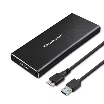 M.2 SATA SSD ümbris QOLTEC 51854 USB 3.0 tööriistavaba