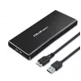 M.2 SATA SSD ümbris QOLTEC 51854 USB 3.0 tööriistavaba