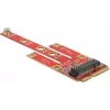 Delock 63384 Mini PCIe-M.2 Key B muundur mikro-SIM-pesaga