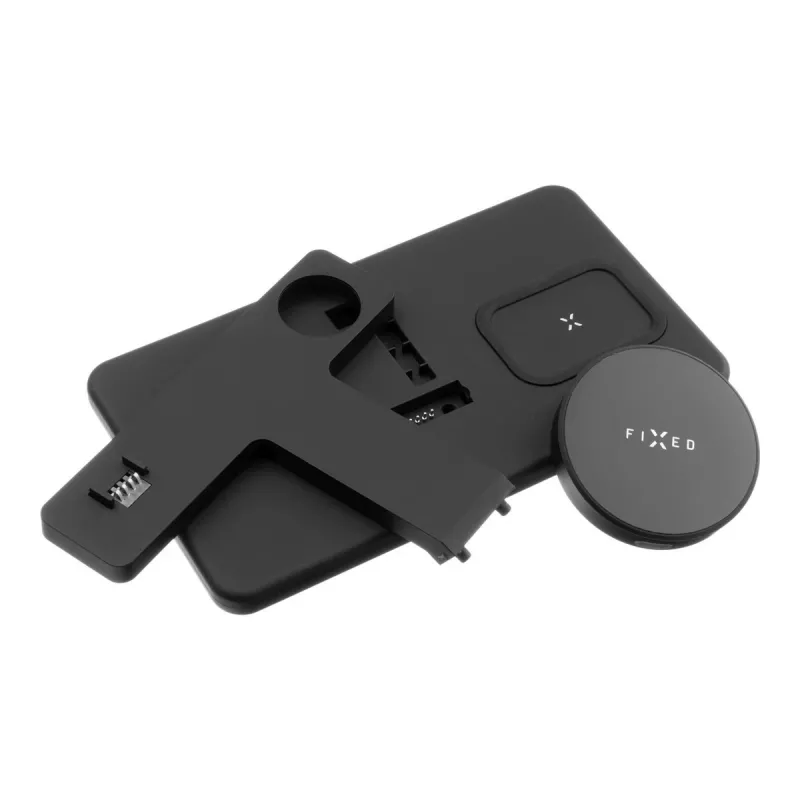 Fixed | MagPowerstation 3-in-1 traadita laadimisalus MagSafe kinnitusega | FIXMPOS-BK | Must