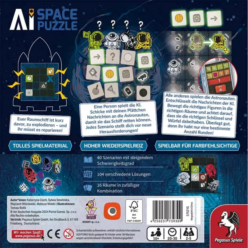 A.I. Space Puzzle, lauamäng