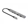 USB-Jaotur Port Designs 900163 USB-C 5000 Mbit/s Hõbedane
