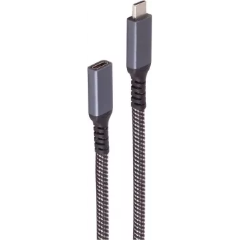 shiverpeaks ®-BASIC-S--USB-C pikenduskaabel, 3.2, PD, Textil, 0,5 m (BS14-74003)