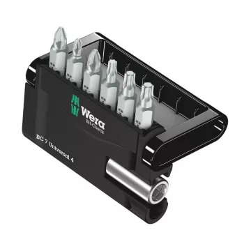 Wera Bit-komplekt 7-osaline Bit-Check 7 Universal 4 05135810001 Phillips Phillips, Phillips Pozidriv, sisemine Torx (05135810001)