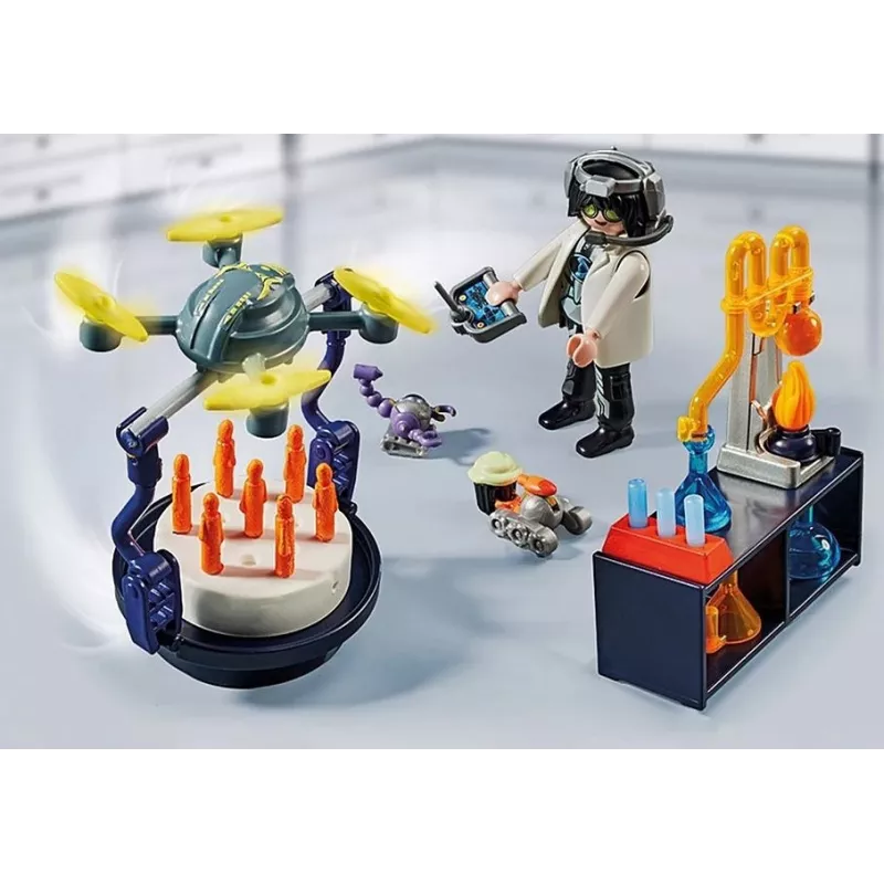 Playmobil 71450 My Life: Teadlased robotitega teemapidu laboris, sealhulgas transpordidroon ja robotid lõbusaks fantaasiarollimänguks