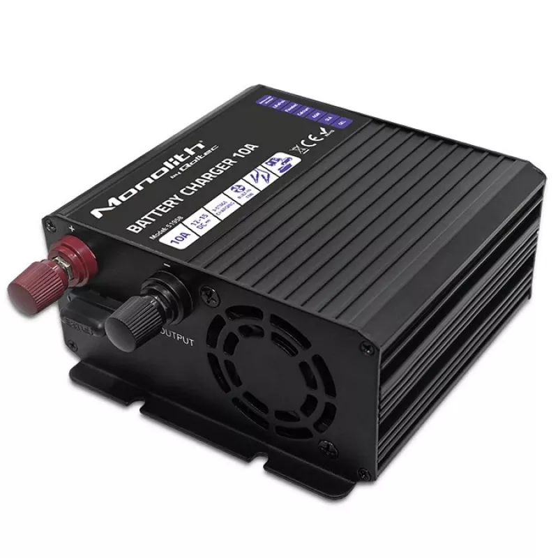 Qoltec Smart Monolith akulaadija LiFePO4 AGM GEL SLA akudele | 10A | 12V