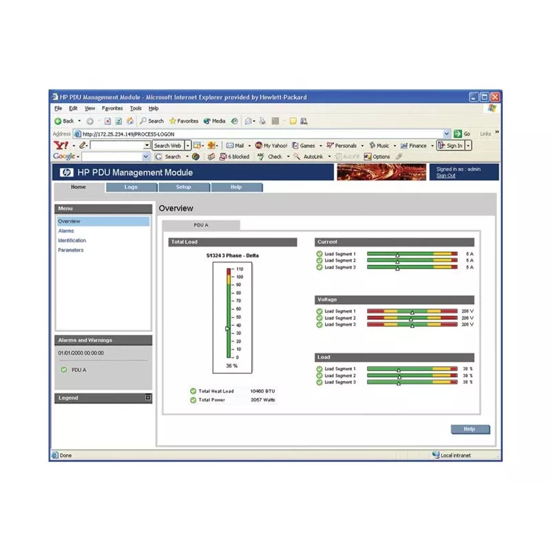 HPE PDU haldusmoodul jälgitavale PDU-le