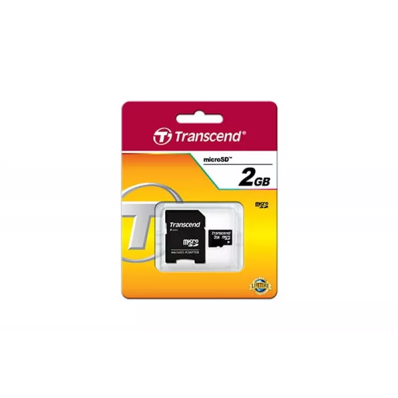 Flash Card Transcend 2GB MicroSD TS2GUSD