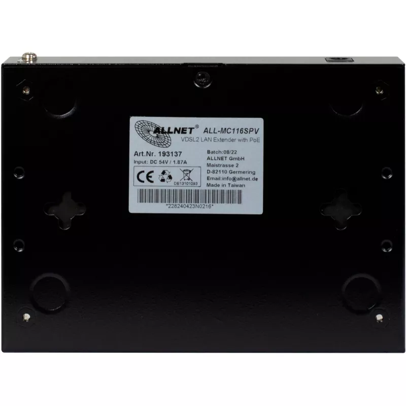 Ruuter ALLNET ALL-MC116SPV-VDSL2 Wi-Fi puudub IEEE 802.3ab