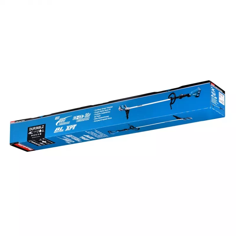 Makita DUR368LZ võsalõikur/muruniiduk 35 cm Aku Must, Sinine