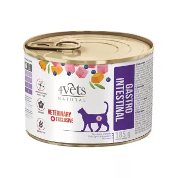 4VETS Natural Gastro Intestinal Cat - märg kassitoit - 185 g