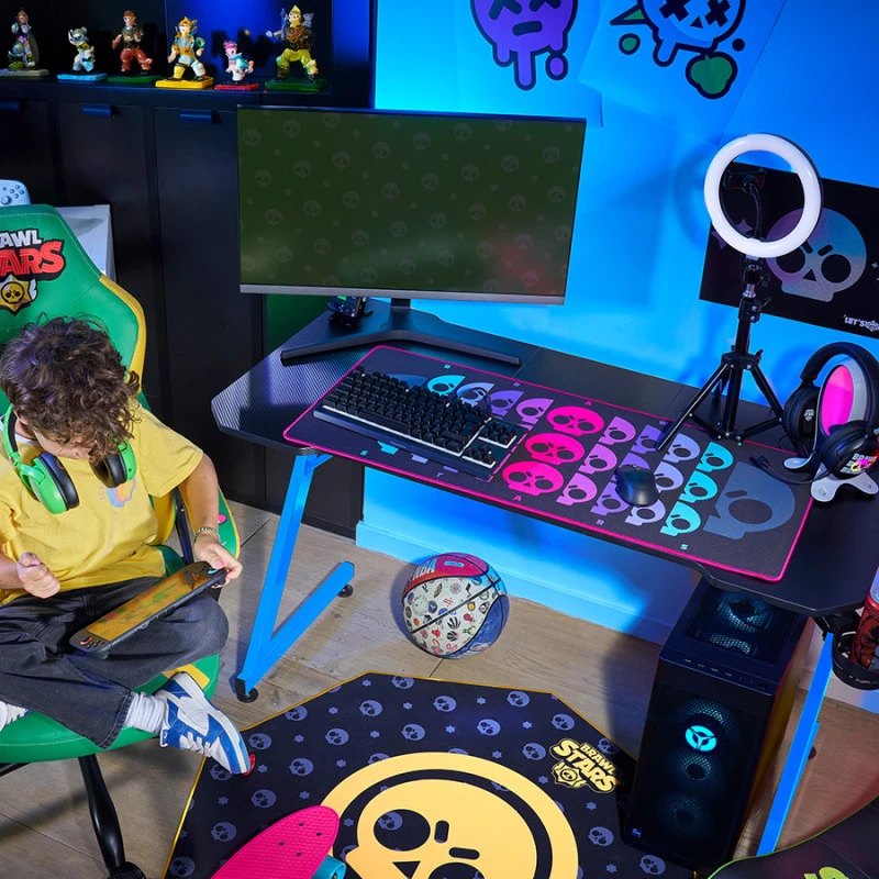Subsonic Gaming hiir Pad XXL Brawl Stars Skull Repeater