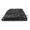 K120 juhtmega klaviatuur, juhtmega, USB, QWERTZ, must