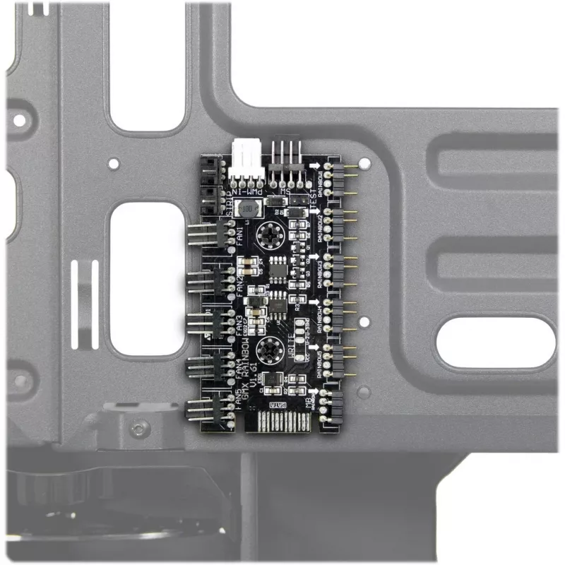 Korpus INTER-TECH X-608 INFINITY MICRO, microATX, RGB, esi- ja külgklaas, ilma toiteplokita
