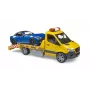 Pukseerauto BRUDER 02675 kollane ABS alates 4. eluaastast