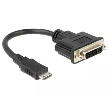 Video kaabli adapter DeLOCK 65564 0,2 m HDMI Type C DVI-D Must