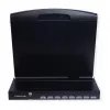 Rack-konsool VALUE 26.99.0123, 17-tolline (43,2 cm) LCD, 1280×1024, 1U, prantsuse klaviatuur, must