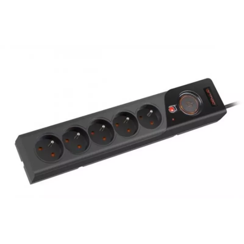 Pikendusjuhe Armac Z5 Must 5 vahelduvvoolu pistikupesa 250 V 5 m