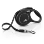 Sissetõmmatav rihm Flexi New Classic Cat XS 3 m — nöörrihm väikestele lemmikloomadele, must, max koormus 8 kg