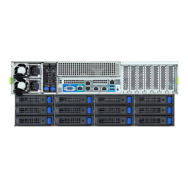 4U püstitatav server GIGABYTE S453-S70-AAV1 — kahe pesaga LGA4677, DDR5, 16 DIMM, 38x 2,5 tolli/M.2, 1600 W liigne toiteplokk (80 PLUS Titanium)